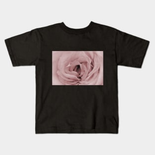 Close up of Pink Rose Flower Kids T-Shirt